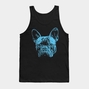 Blue French Bulldog Tank Top